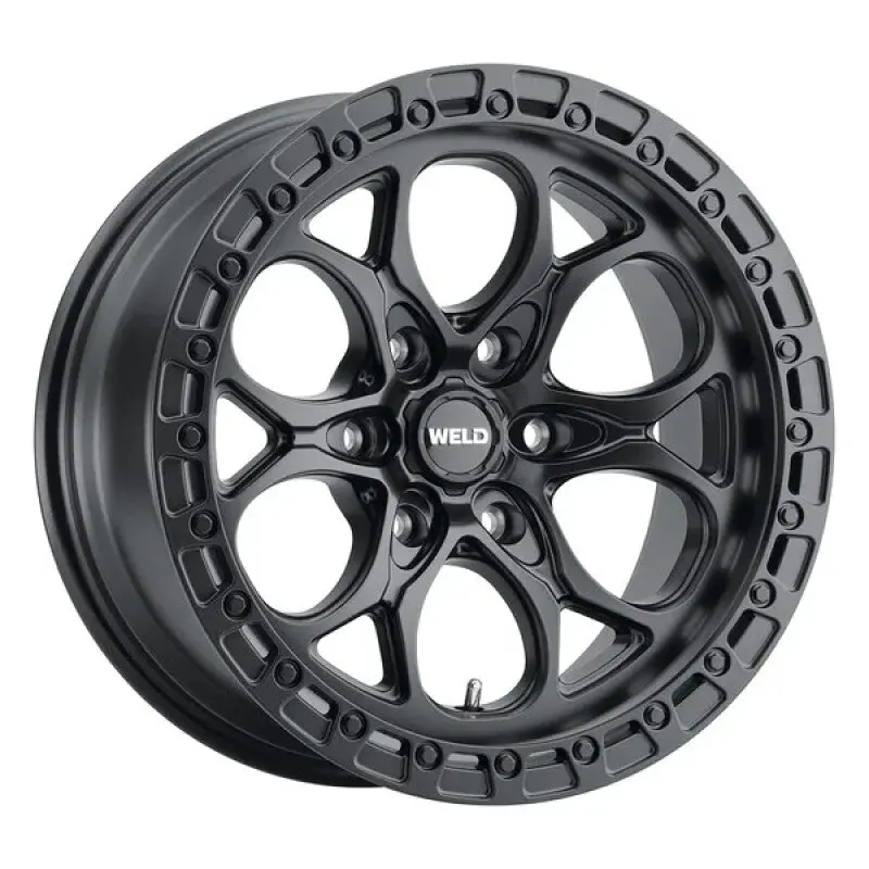 Weld Off-Road W108 18X9 Ledge 6X139.7 Et-00 Bs5.01 Satin Black / Satin Black Ring 106.1 1