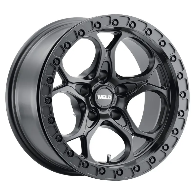 Weld Off-Road W901 17X9.0 Ledge Beadlock Wheel – 5X127 Bolt Pattern Et-12 Offset Bs4.50 Satin Black 71.5 (71.5) 1