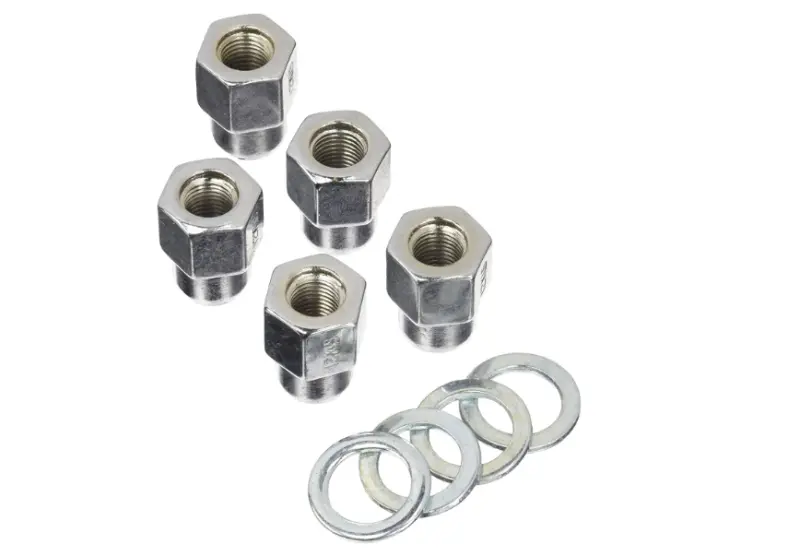Weld Open End Lug Nuts With Centered Washers 1/2In - 5Pk 1