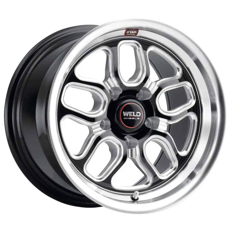 Weld S152 Wheel 15X10 Laguna Drag 5X115 Et22 Bs6.4 Gloss Black Mil Dia 78.1 (152) 2