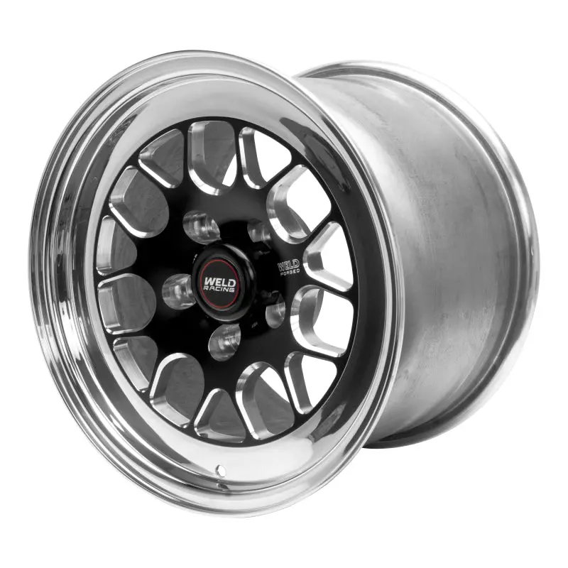 Weld S77 Wheel – 15X5 5X4.5 Bolt Pattern 3.5 In. Backspacing Black Low Pad Non Beadlock 1