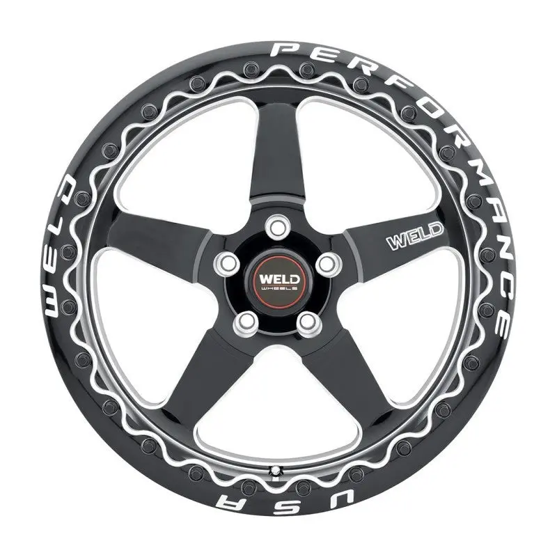 Weld S904 17X10 Ventura Beadlock 5X127 Et38 Bs7.00 Gloss Black Milled Dia 71.5 (S904) 2