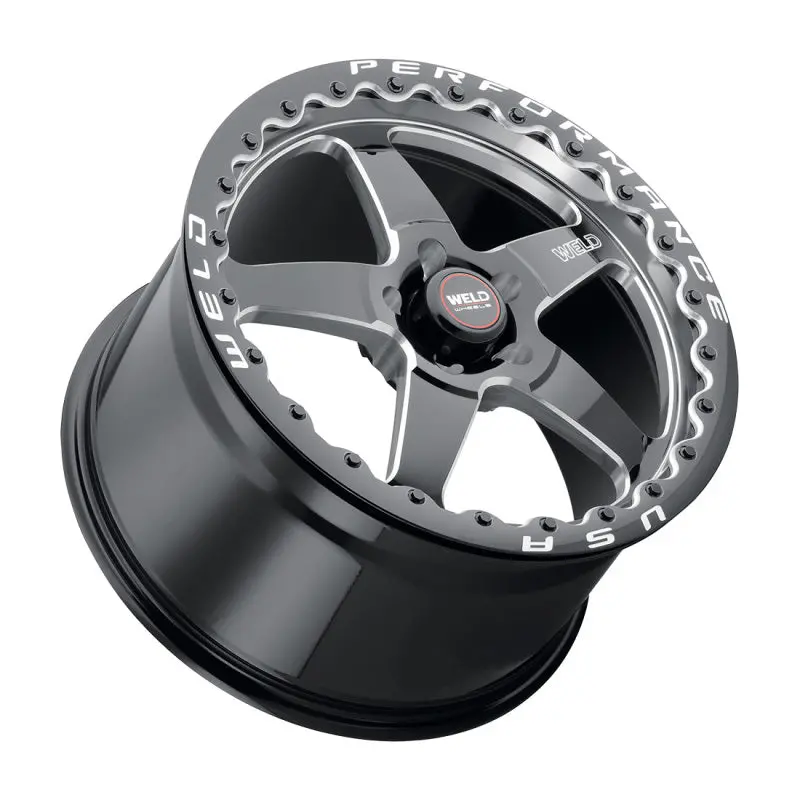 Weld S904 Ventura Drag Beadlock Wheel 17X10 5X135 Et10 Bs5.9 Gloss Black Mil Dia 87.1 1