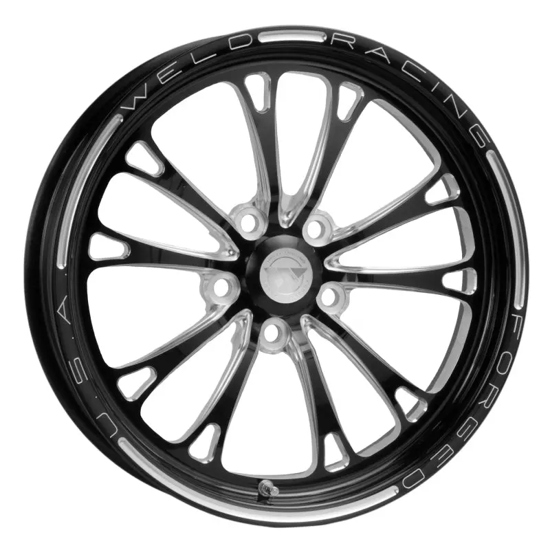Weld V-Series 1-Piece 17X4.5/5X4.75 Bp/2.25Inch Bs Black Wheel-Non-Beadlock 1