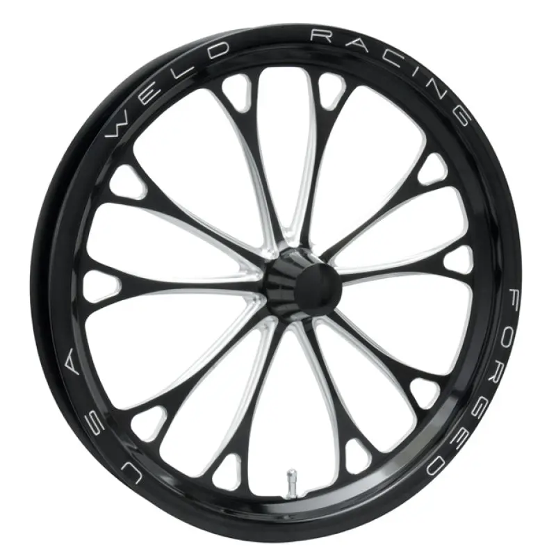 Weld V-Series 17X3.5 / Strange Spindle Mt / 1.75In. Black Wheel - Non-Beadlock 1
