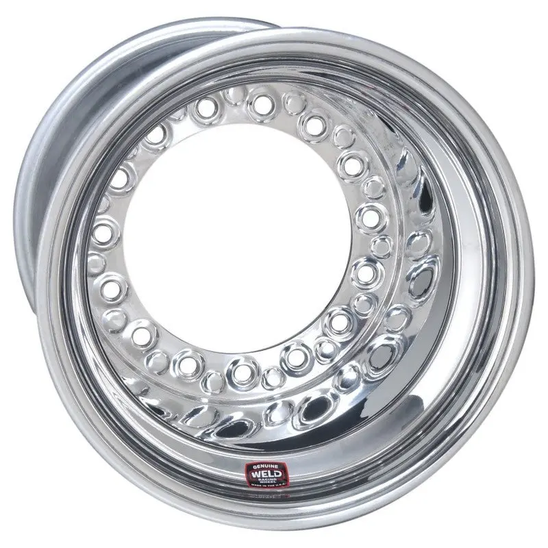 Weld Wide 5 Hs Direct Mount Assembly For 15X13 – 5X10.25 Bolt Pattern – 5 In. Beadlock Polished (15X13/5X10.25/5In.) 1
