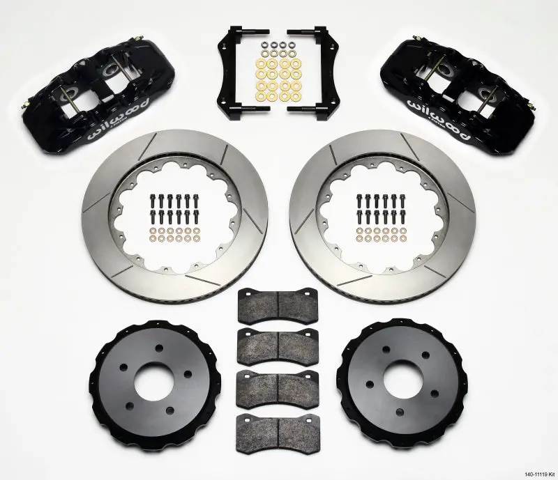 Wilwood Aero4 Rear Brake Kit 14.00In For Corvette C5/Z06/C6 1