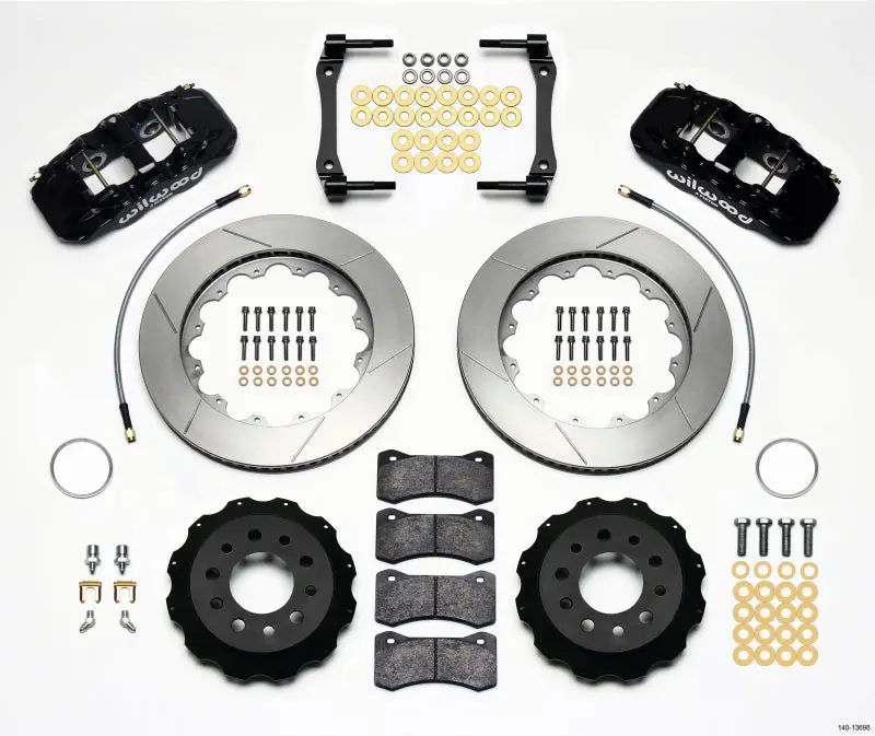 Wilwood Aero4 Rear Kit 14.25In Brake Upgrade 2014-2016 Corvette C7 Stingray Z06 1