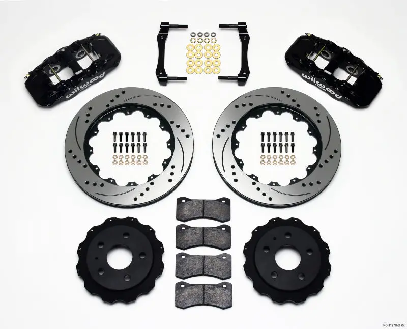 Wilwood Aero4 Rear Kit 14.25In Drilled 2010-2015 Camaro Ls Lt Ss Z/28 Zl1 1