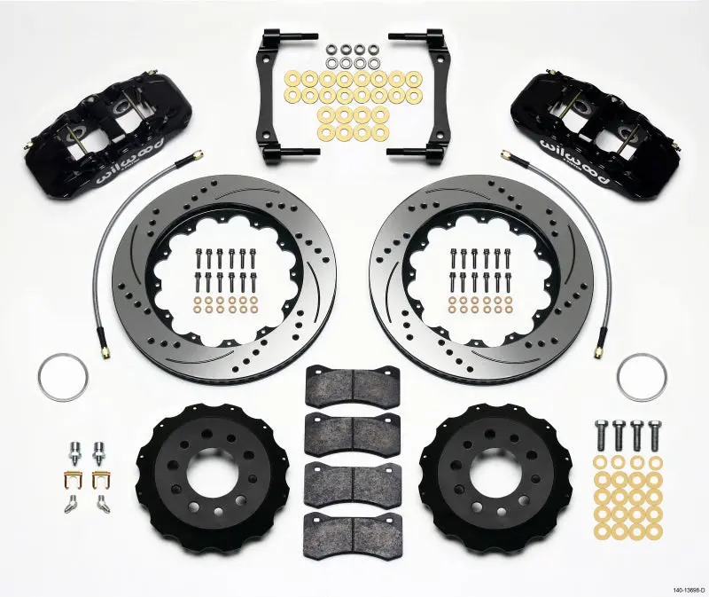 Wilwood Aero4 Rear Kit 14.25In Drilled 2014-2016 Corvette C7 1