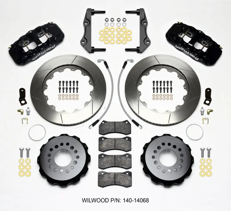 Wilwood Aero4 Rear Kit 14.25In For 2014-Up Dodge Challenger W/Lines 1