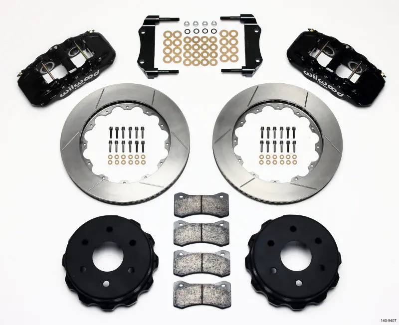 Wilwood Aero4 Reartruck Kit 14.25In 1 Piston Caliper For 1999-2010 Gm 1500-Suv 1