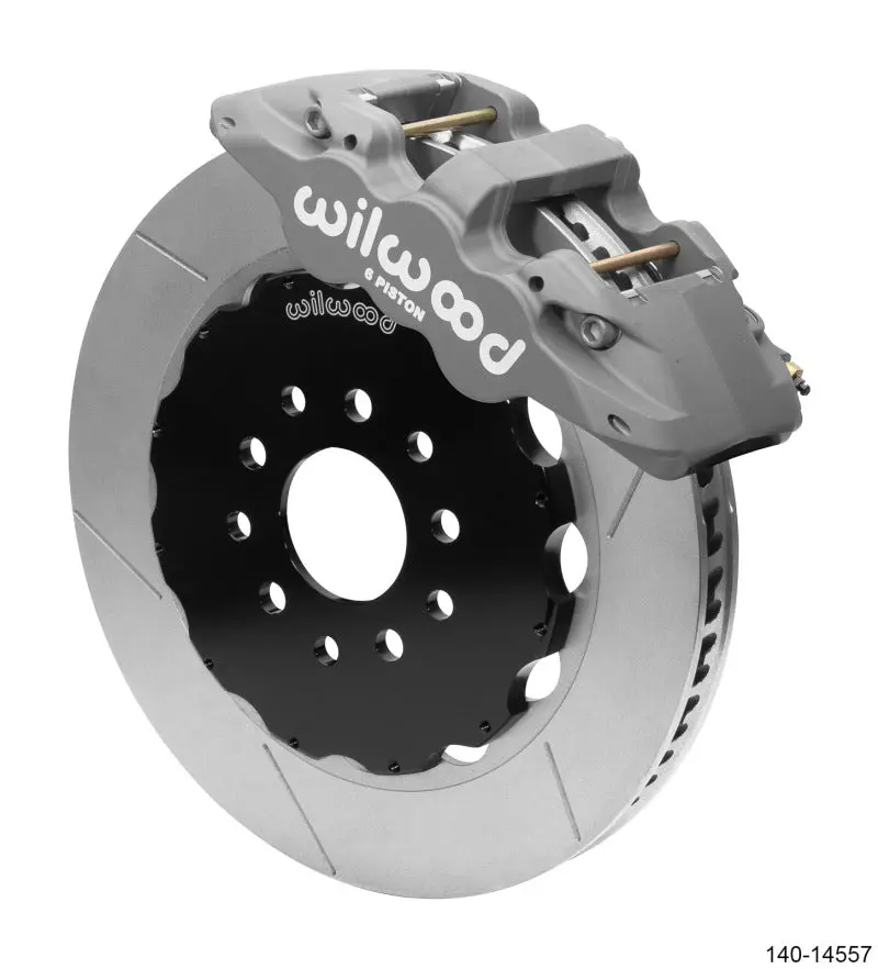 Wilwood Aero6 Front Big Brake Race Kit 14.00 Black 96-13 Chevrolet Corvette Z06 C5 C6 1