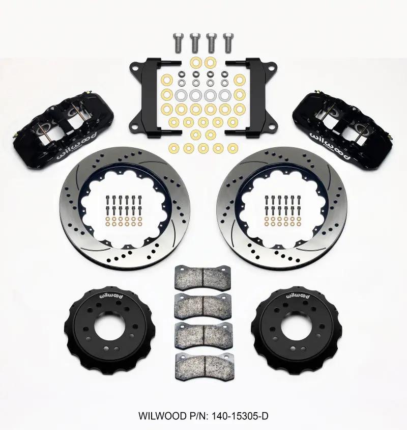 Wilwood Aero6 Front Hat Kit 14.00 Drilled For 63-87 C10 With Wilwood Pro Spindles 1