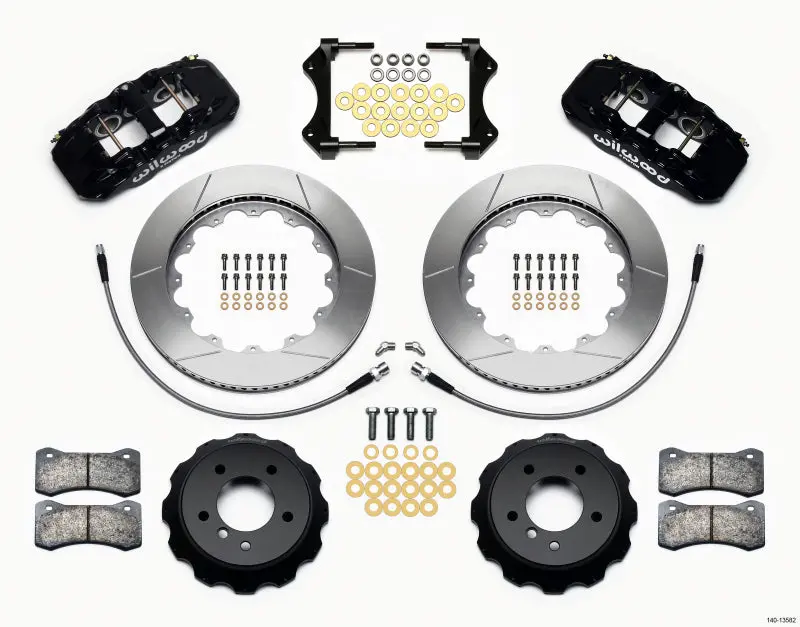 Wilwood Aero6 Front Hat Kit 14.00 For 2007-2011 Bmw E90 Series W/Lines 1