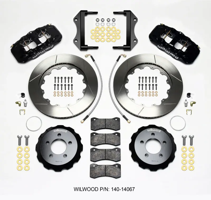 Wilwood Aero6 Front Hat Kit 14.25 For 2014-Up Dodge Challenger With Lines 1