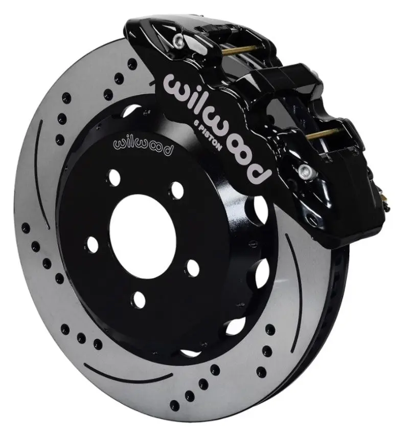 Wilwood Aero6 Front Hat Kit 15.00 Drilled For 2016-2017 Camaro Lt/Ss/Zl1 With Lines 1