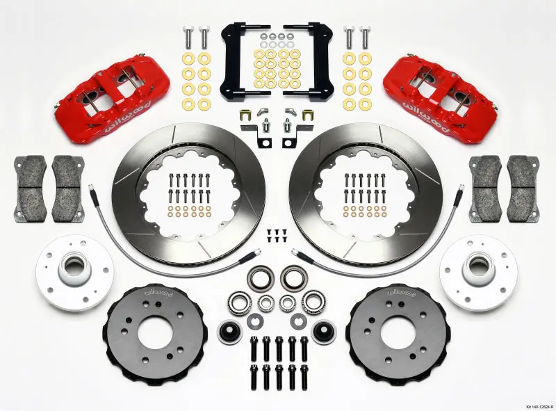 Wilwood Aero6 Front Truck Kit 14.25In Red For 97-03 Ford F150 1