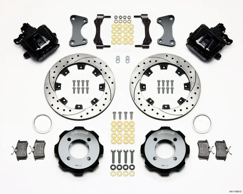 Wilwood Combination Parking Brake Rear Kit 11.75In Drilled 2011-2014 Ford Fiesta 1