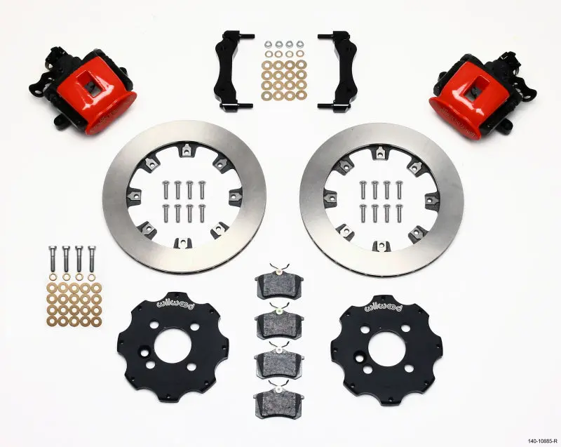 Wilwood Combination Parking Brake Rear Kit 11.75In Red For Mini Cooper 2007-2015 (Requires 17In Wheels) 1