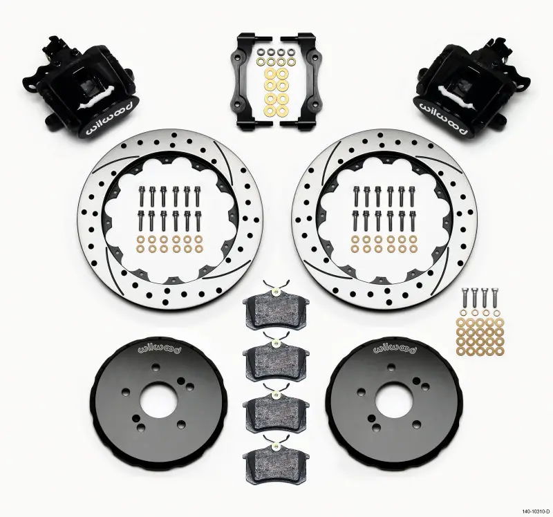Wilwood Combination Parking Brake Rear Kit 12.88In Drilled For 2000-2009 Honda S2000 Base And 2008-2009 Honda S2000 Cr 1