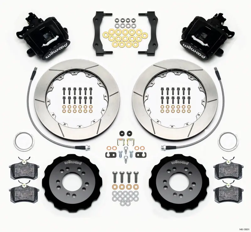 Wilwood Combination Parking Brake Rear Kit 12.88In For 2013-2014 Ford Focus St With Lines 1