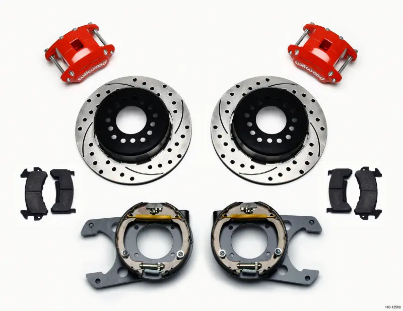 Wilwood D154 P/S Park Brake Kit 5-Lug Chevy C-10 2.42 Offset 1