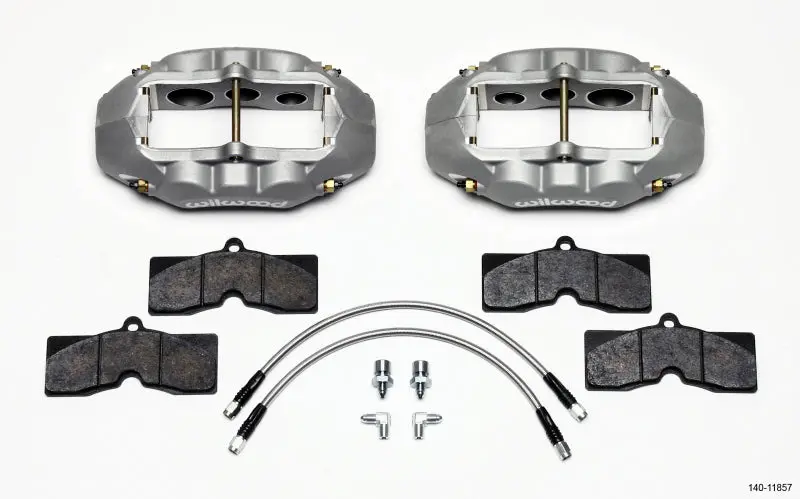Wilwood D8-6 Front Caliper Kit Clear Six Piston Fit C2/C3 65-82 Corvette 1