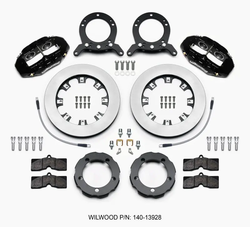 Wilwood D8 Front Hat Kit 12.19In Rotor 76-77 Ford Bronco Dana 44 1
