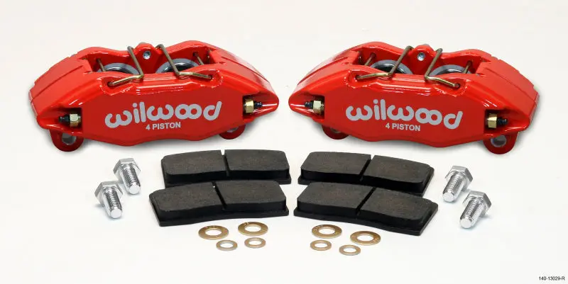 Wilwood Dpha Front Caliper & Pad Kit Red For Honda Acura 262Mm Oe Rotor 1