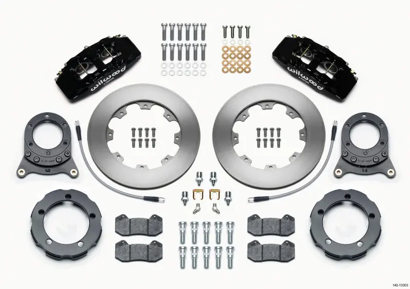 Wilwood Dynapro 6 Front Hat Kit 11.75In Rotor For 66-75 Ford Bronco Dana 30/44 With Lines 1