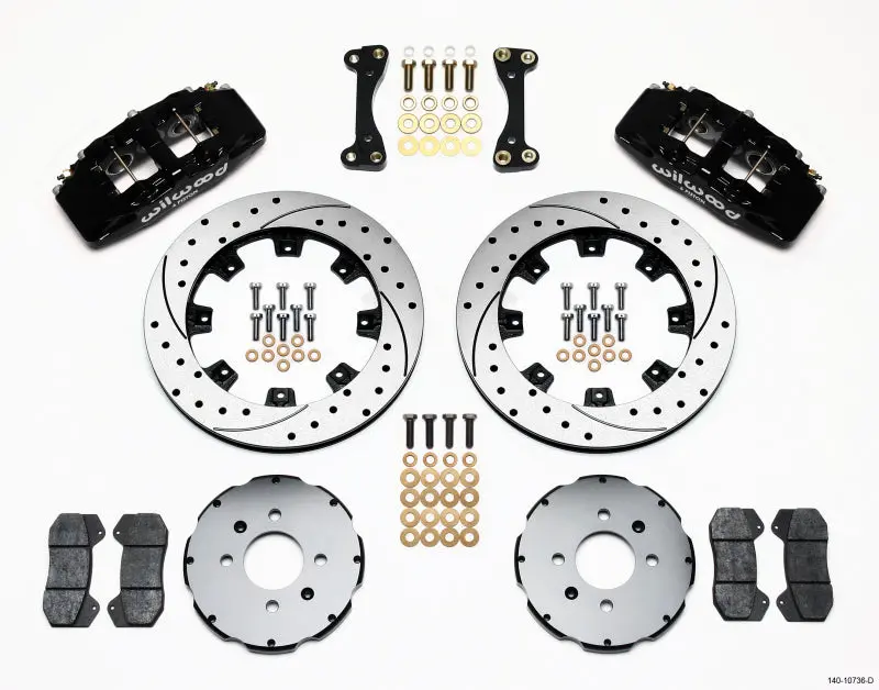 Wilwood Dynapro 6 Front Hat Kit 12.19In Drilled 90-99 Civic 1