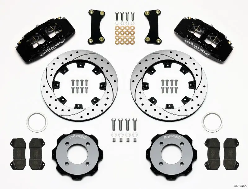Wilwood Dynapro 6 Front Hat Kit 12.19In Drilled Ford Fiesta 2011-2014 1