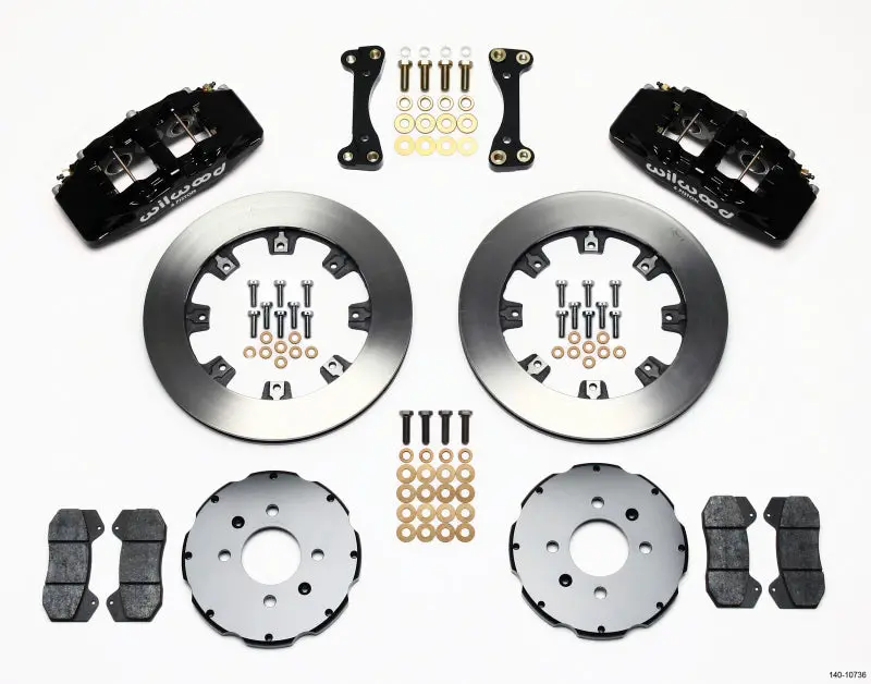 Wilwood Dynapro 6 Front Hat Kit 12.19In For 90-99 Honda Civic W/240 Mm Disc 1