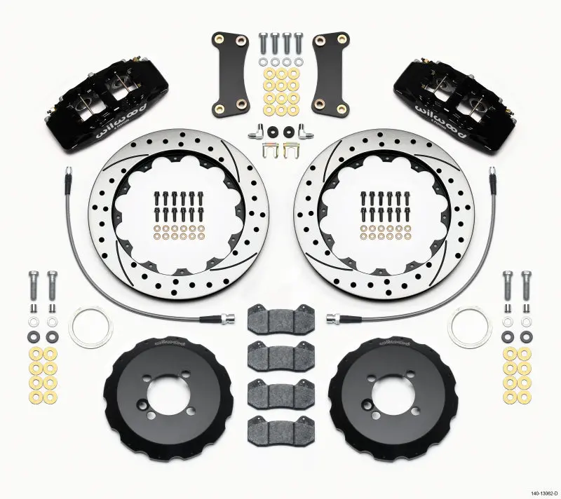 Wilwood Dynapro 6 Front Hat Kit 12.88In Drilled Mini Cooper 2007-2015 1