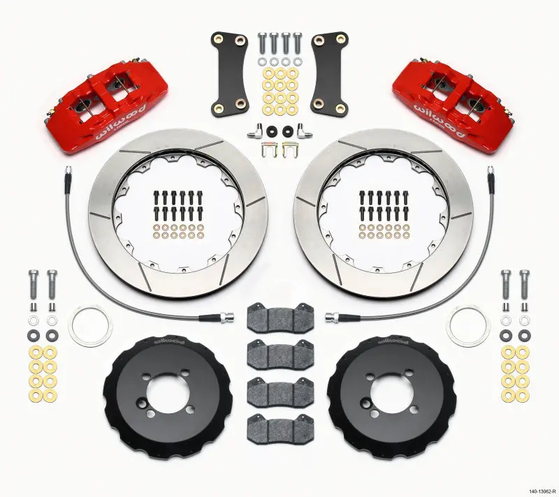 Wilwood Dynapro 6 Front Hat Kit 12.88In Red 2002-2015 Mini Cooper 1