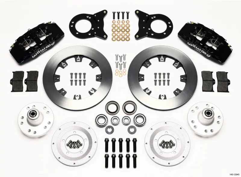 Wilwood Dynapro 6 Front Hub Kit 12.19In For 1970-1973 Mustang Disc & Drum Spindle 1
