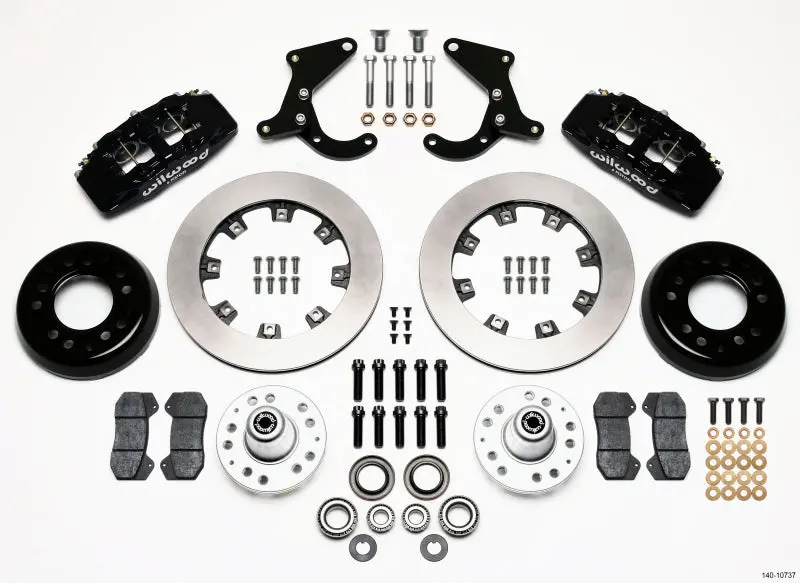 Wilwood Dynapro 6 Front Hub Kit 12.19In For 55-57 Chevy 1