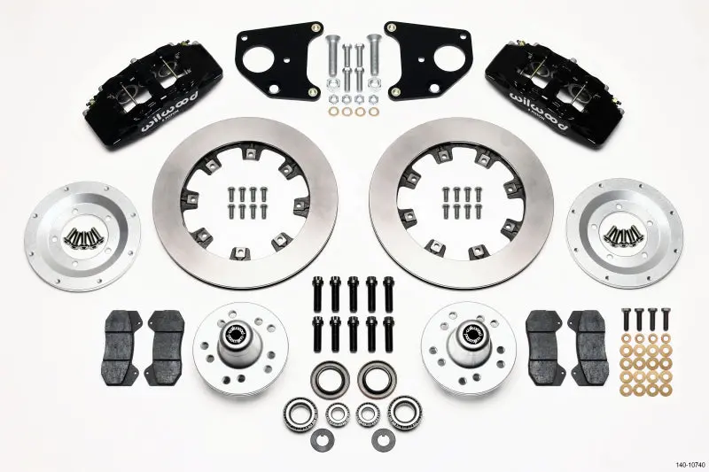 Wilwood Dynapro 6 Front Hub Kit 12.19In For 62-72 Dodge B & E Body 1