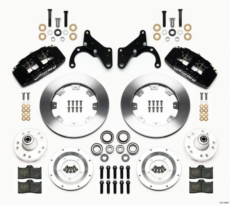 Wilwood Dynapro 6 Front Hub Kit 12.19In For 69-70 Impala And 69-82 Corvette 1