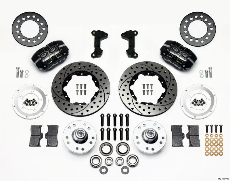 Wilwood Dynapro Dust-Boot Front Kit 11.00In Drilled 74-80 Pinto Mustang Ii Disc Spindle Only 1