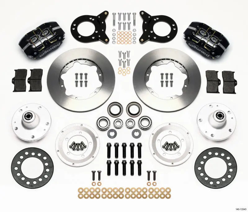 Wilwood Dynapro Dust-Boot Front Kit 11.00In For 1965-1969 Mustang Disc & Drum Spindle 1