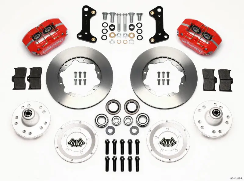 Wilwood Dynapro Dust-Boot Front Kit 11.00In Red For 67-69 Camaro 64-72 Nova Chevelle 1