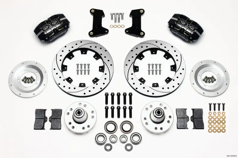 Wilwood Dynapro Dust-Boot Front Kit 12.19In Drilled For 74-80 Pinto Mustang Ii Disc Spindle 1