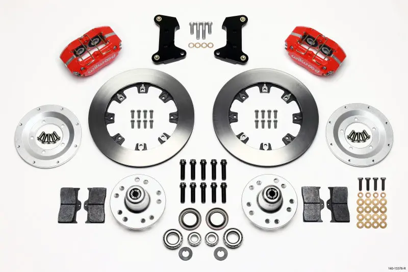 Wilwood Dynapro Dust-Boot Front Kit 12.19In Red For 74-80 Pinto Mustang Ii Disc Spindle 1