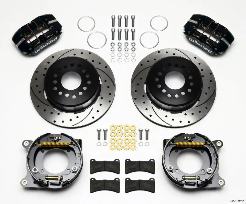 Wilwood Dynapro Low-Profile 11.00In P-Brake Kit Drilled For Corvette 57-62 And Impala 59-64 1