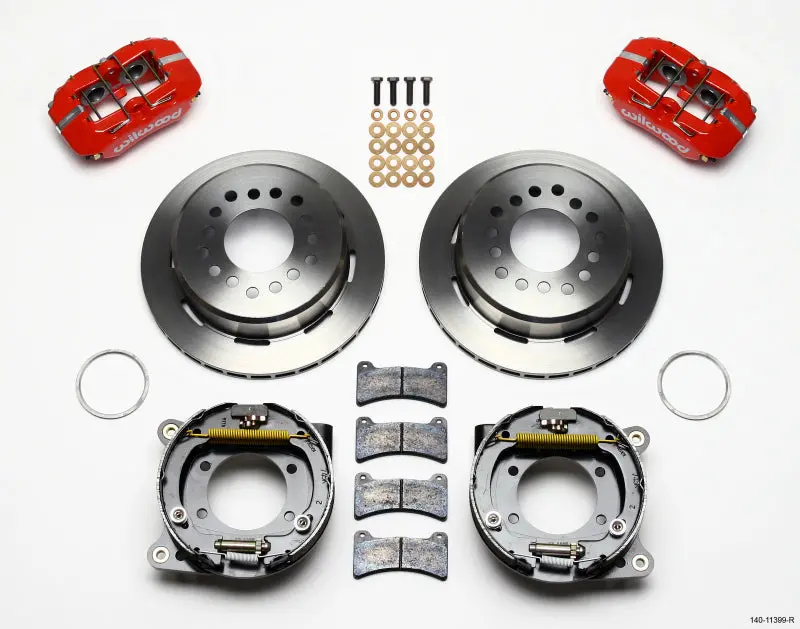 Wilwood Dynapro Low-Profile 11.00In P-Brake Kit Red 93-97 Camaro Firebird 2.75In Offset 1
