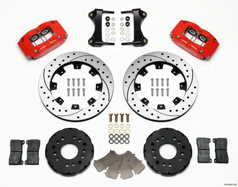 Wilwood Dynapro Radial Front Kit 12.19In Drilled Red 95-99 Mitsubishi Eclipse Line Kit Needed 1