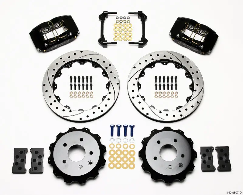 Wilwood Dynapro Radial Rear Kit 13.00In Drilled Nissan 350Z/G35 2003-2008 1