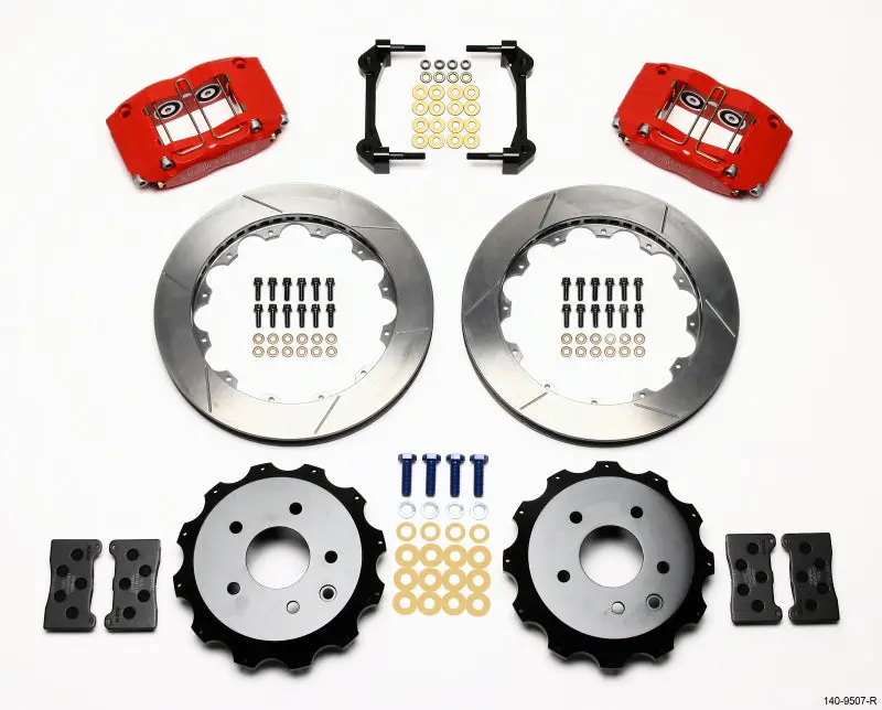 Wilwood Dynapro Radial Rear Kit 13.00In Red Nissan 350Z/G35 2003-2012 1